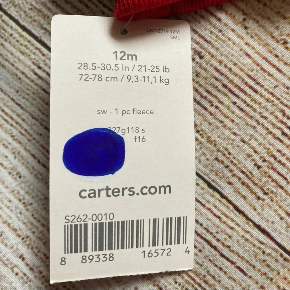 🛑SOLD🛑 Carter’s Striped Coveralls NWT Boys 12 Months